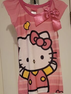 Hello Kitty Pink Bow Sleeveless Nightgown